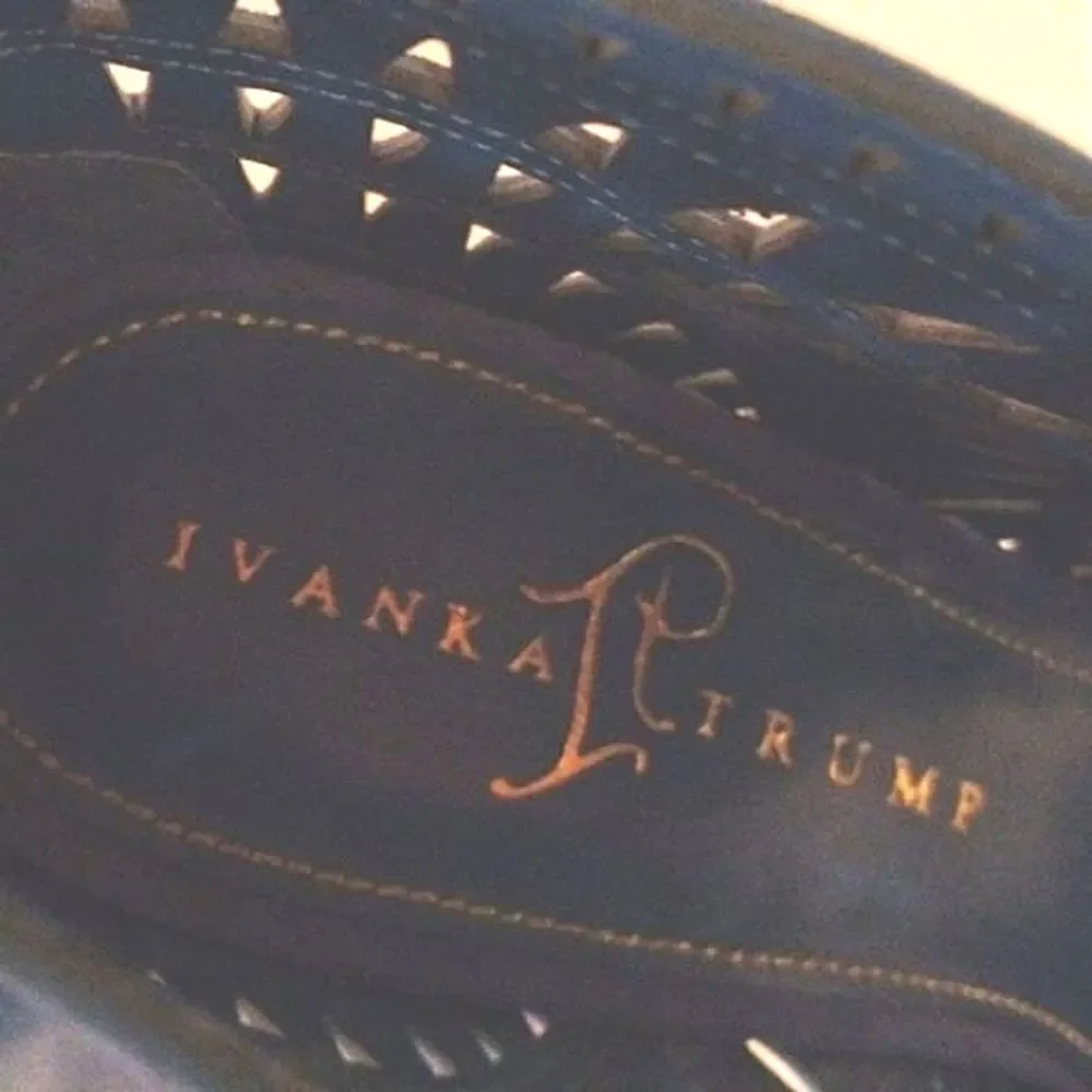 Ivanka Trump Colbalt Cage Heels